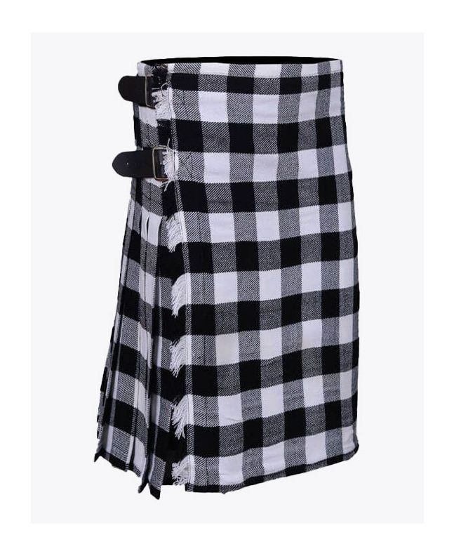Black And White Tartan Kilt