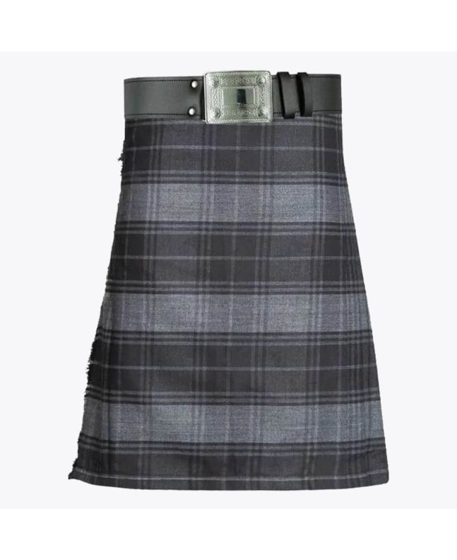 Grey Highlander Tartan Kilt