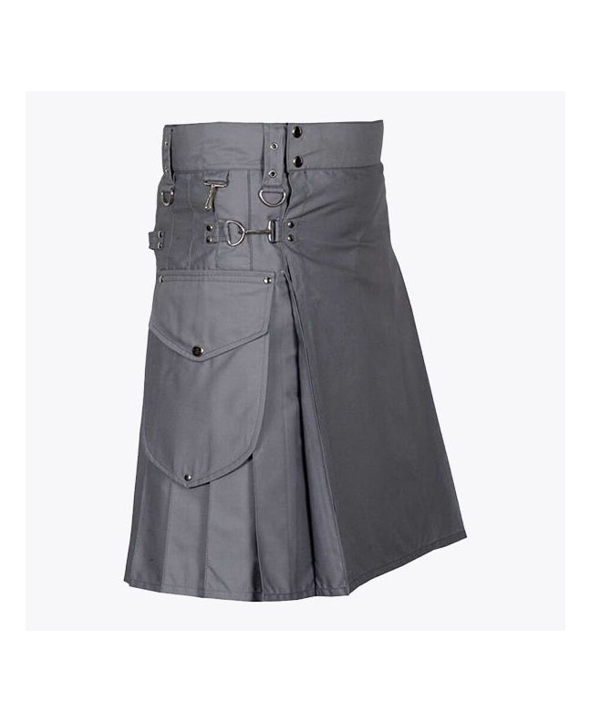 Modern Utility Kilt With Cargo Pockets