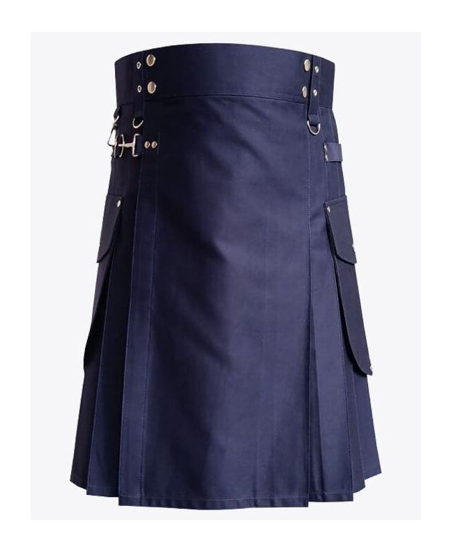 Navy Blue Utility Kilt