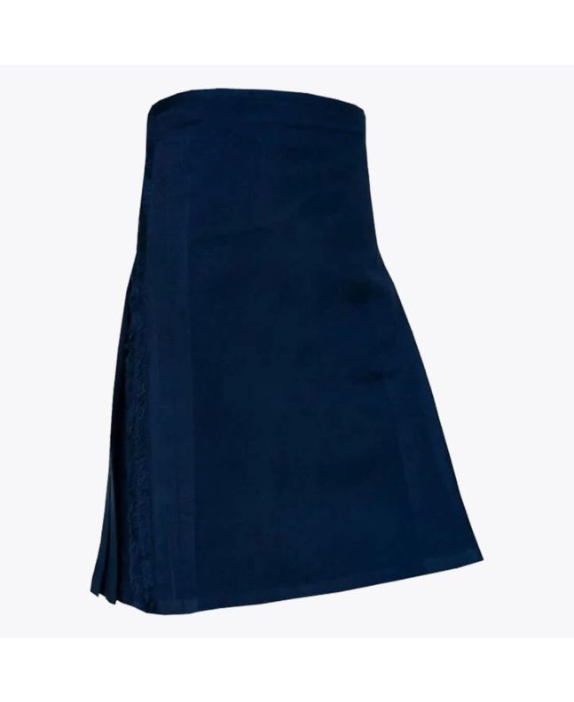 Solid Blue Modern Tartan Kilt