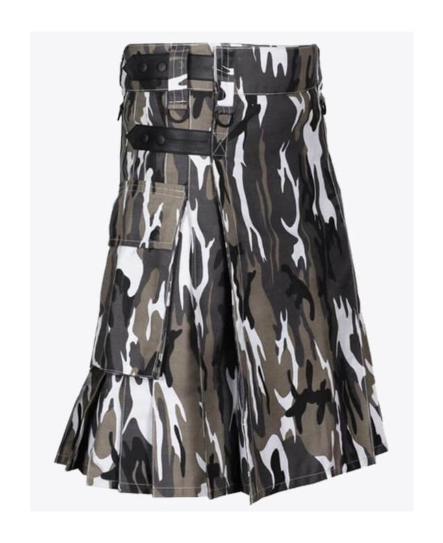 Urban Camo Utility Kilt for men