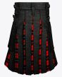Denim & Tartan Hybrid Kilt for Men Back