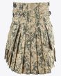 US Army Digital Camo Kilt for Men Back