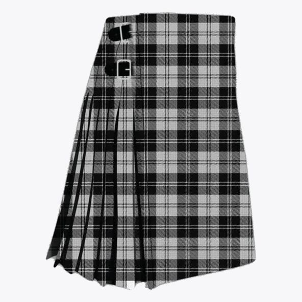 Erskine Black and White Tartan Kilt