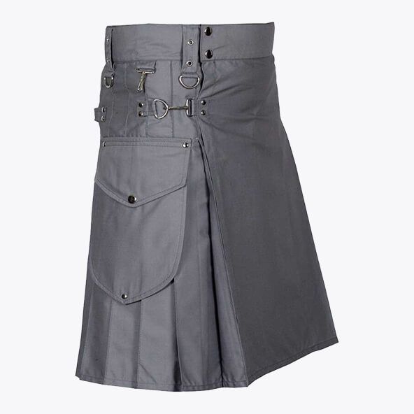 Modern Utility Kilt With Cargo Pockets