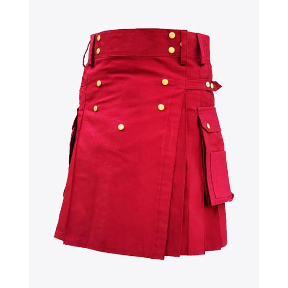 Red Utility Kilt for Women