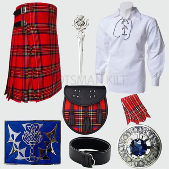 Royal Stewart kilt Kit