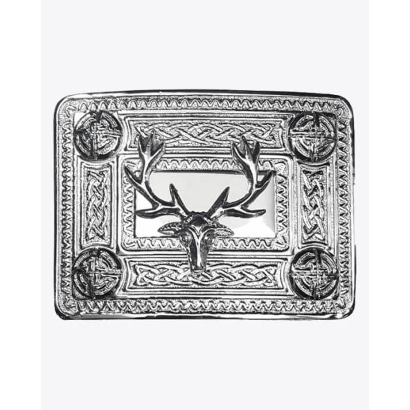 Stag Celtic Knot Kilt Belt Buckle