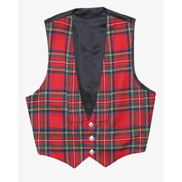 Tartan kilt vest 3 buttons