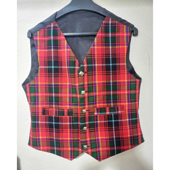 Tartan Kilt Vest 5 Buttons