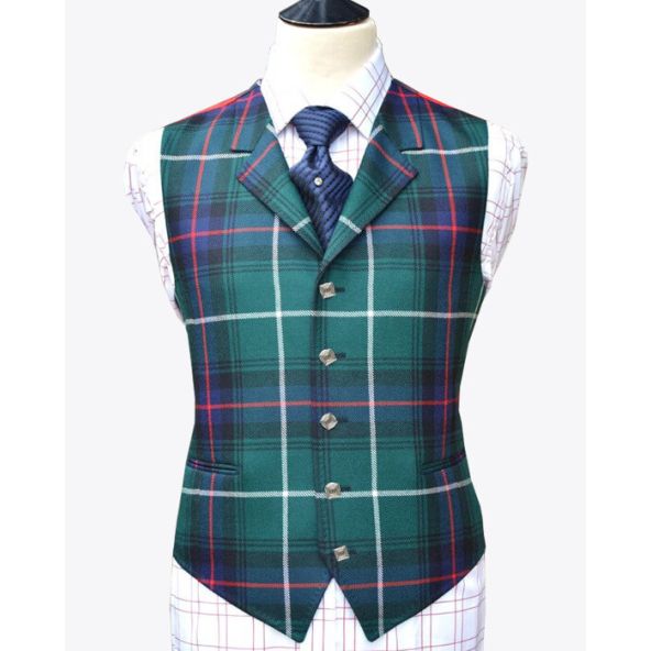Tartan Waistcoat with Lapel