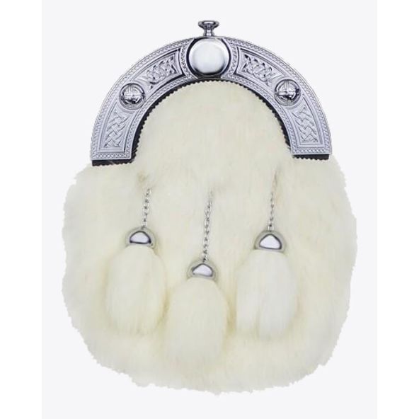 White Rabbit Fur Dress Sporran
