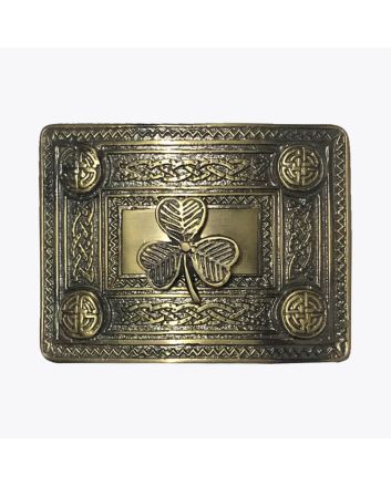 Antique Shamrock Kilt Buckle