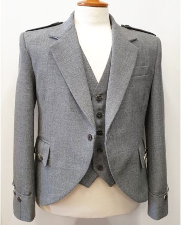 Argyll Jacket and Waistcoat Light Grey Arrochar