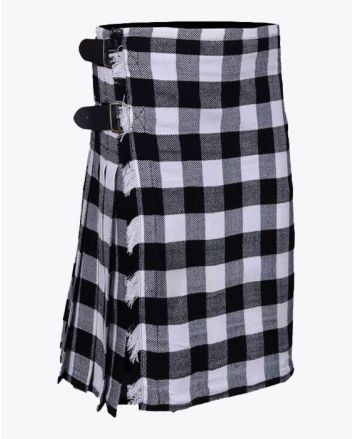 Black And White Tartan Kilt