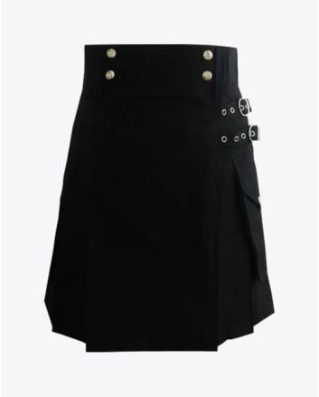 Black Utility Kilt for Women