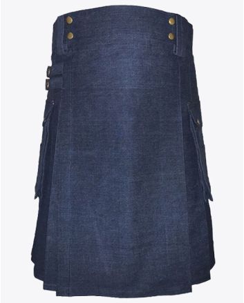 Dark Blue Denim kilt