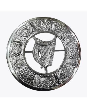 Irish Harp Kilt Brooch