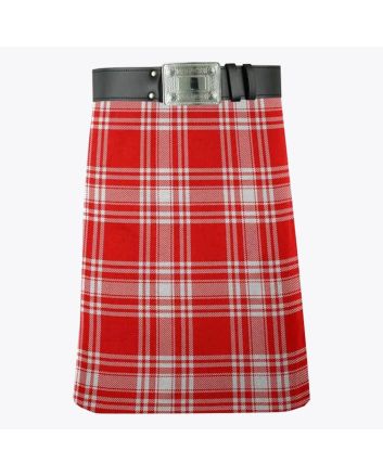 Menzies Red & White Modern Tartan Kilt