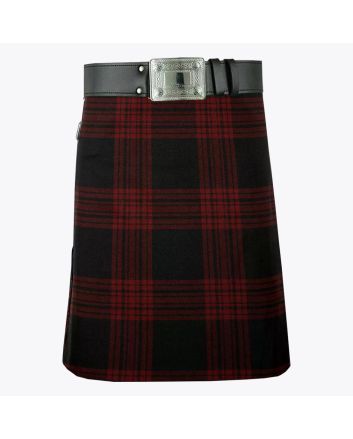 Menzies Red and Black Tartan Kilt
