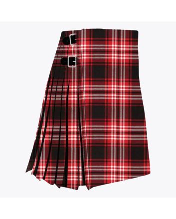 Tweedside Red Modern Tartan Kilt